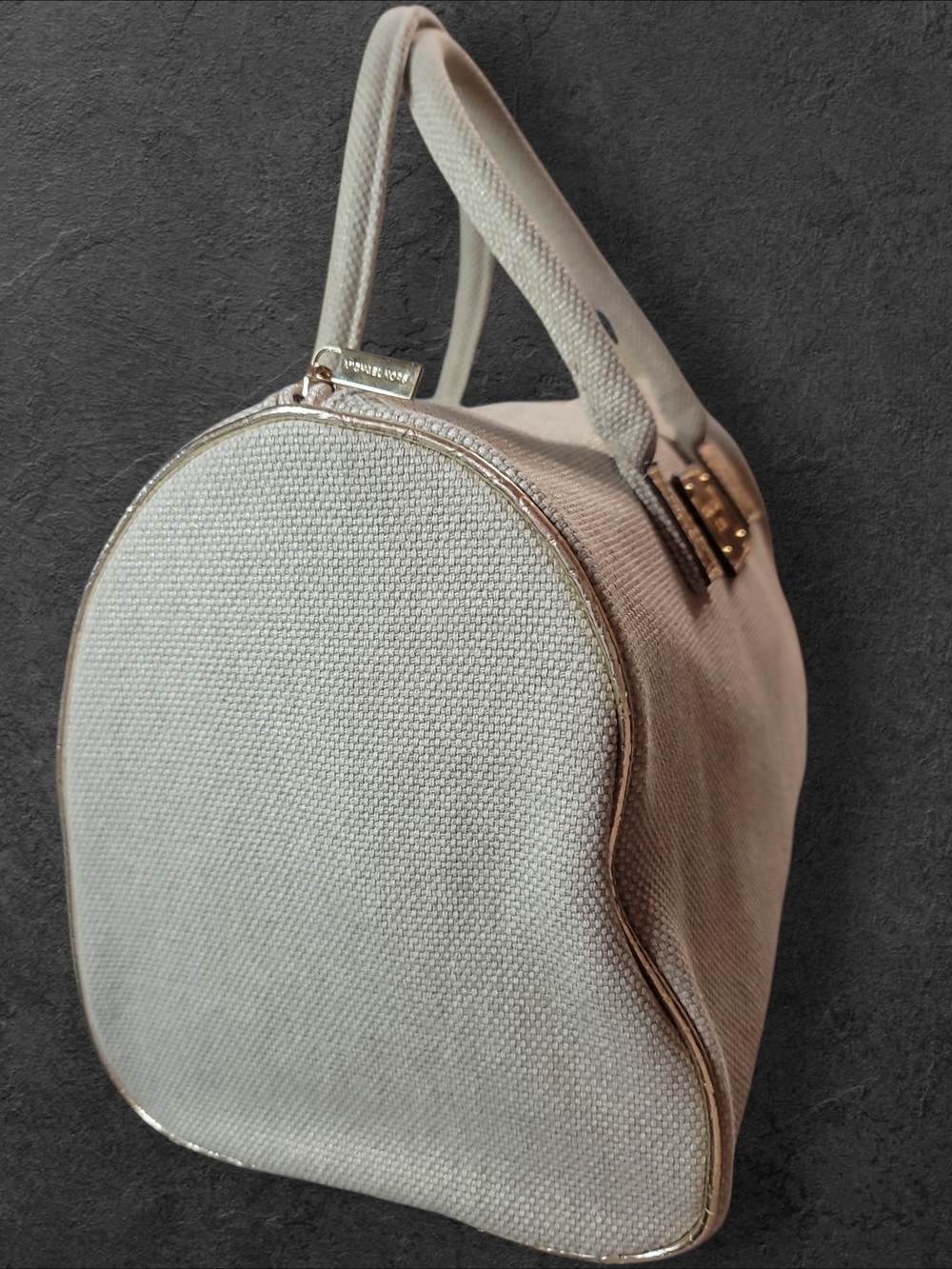 Michael Kors Beige Canvas Satchel Travel Bag EUC - Picture 5 of 10